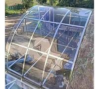 Transparent Polycarbonate Sheets Clear Acrylic Plastic Sheet,Roofing Sheets,Rainproof PC Endurance Panels(2 x 19.7ft)