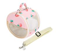 Transparent Portable Hamster Bag, Small Pet Outdoor Carrier, Breathable Mesh Design with Adjustable Strap for Hamster Squirrel Parrot Hedgehog Sugar Glider, Visible Trav (Type 2)
