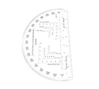 Transparent PP Map Ruler 1.2mm Thick for Navigation(MP-1)