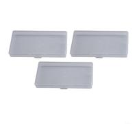 Transparent PP Storage Boxes, 3-Pack DIY Rectangle Organizer Case for Jewelry, Screws, Beads, Pills, 14.8x7.8x0.8cm