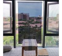 Transparent Privacy Roller Shade No Drill Thermal Reflective for Office Bathroom Patio 60130 cm Width Black 120x200 cm Size Versatile Window Covering