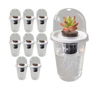 Transparent Propagation Pots Hydroponics Accessories - for Flower Growing, Reusable Seedlings, Pots Gardeners, Growers, Farmers, School Projects, Balcony Gardens, Vegetables | Multipurpose Outdoor