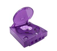 Transparent Protetive Shell For Dreamcast DC Retro Video Game Console Replacement Shock Absorbing Protective Case Plastic Shell Game Accessory (Transparent Purple)