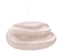 Transparent PU Tube, Dust Suction, Vacuum Fume Exhaust Hose, Exhaust Pipe Air Tube, Inner Diameter 25-100mm, 1/2m * 0.63mm(ID 60mm 2Meter)