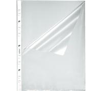 Transparent Punched Pockets A4 Size 100 Pack Ideal for Document Storage