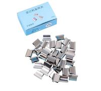 Transparent Push Clip Storage Tool Multifunctional Document Storage Tool Student Examination Snack Closing Office Supplies and Practical Schooling (50 Spare Clips Per Box)