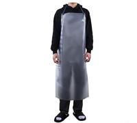 Transparent PVC Apron Extra Long Waterproof Oil-Proof Kitchen Cooking Baking Cleaning Protective Bib | for Food Processing Fishing Marine Engineering Adults(100 * 65cm)