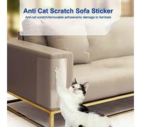 Transparent PVC Cat Claw Protectors 12 Pcs, Self Adhesive Cat Tape for Furniture, Anti Scratch Furniture Protector for Door Walls, Suitable 30 * 40cm/sheetFixing Nails