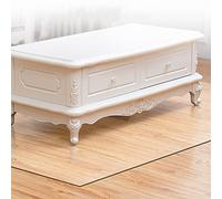 Transparent PVC Chair Mat for Hard Floors Durable Floor Protector for Office & Home Waterproof Coffee Table Tablecloth (90x150cm) Ideal for Wood & Tile Surfaces