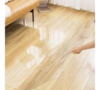 Transparent PVC Chair Mat for Hardwood & Tile Floors, 2mm Thick Desk Protector for Home Office, Kitchen & Carpet, 140x220cm - Ultimate Floor Protect Solut