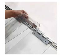 Transparent PVC Door Curtain 1.m Thick Insulated Plastic Curtain for Freezer 1.5x2m Effective Temperature Control & Energy Saving Solution