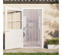 Transparent PVC Door Curtain 200mm Wide 1.6mm Thick 25m Roll Ribbed Design Insulating Soundproofing for Living Room Bedroom Kitchen Balcony Door Room Divider