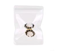 Transparent PVC Jewelry Bag Self-Sealing Earring Pouch(46 threads 9 * 13)