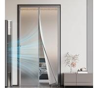 Transparent PVC Magnetic Door Curtain, Thermal Magnetic Auto Closer EVA Door Screen Keep Warm in Winter Cool in Summer for Air Conditioner Heater Room Home Kitchen