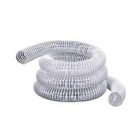 Transparent PVC Plastic Steel Wire Hose Industrial Dust Removal Suction Expansion Bellow Pipe,1-10 Meter Inner Diameter,30-100mm(5 Meter,Inner Diameter 50mm)