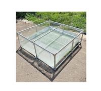 Transparent PVC rium Pool with Drain Valve for Koi Bing culture & Swimming Ideal Viewing Panel for Fish Observat & Easy to Clean