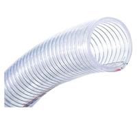 Transparent PVC Steel Wire Helix Flexible,High Pressure Vinyl Hose Inner Diameter 102MM Clear Reinforced Tubing 1M Length with 2 Clamps Pipe for Sailboat Scuppers(Wall Thickness 4mm)