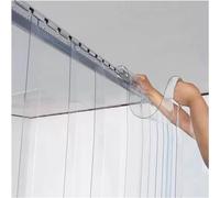 Transparent PVC Strip Curtain, 1.6mm Thick, Various Sizes, Clear Vinyl Door Cover, Ideal for Temperature Control & ct Protection, 1.2x2.2m Size