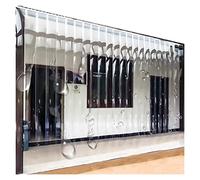 Transparent PVC Strip Door ain Clete Heavy Du Kit for Ga Warehouse & Pet Enclosures 1.80m x 2.20m (1.6mm Thick) Perfect for Commercial Use
