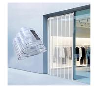 Transparent PVC Strip Door Kit for Cold Room & Freezer (165x250cm) - Flexible Plastic Strips for Temperature Control, Insulation & Energy Efficiency, Easy Installation