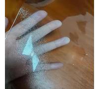 Transparent PVC Table Protector, 1.2mm Thick, Odorless & Antibacterial, Frosted Surface, Perfect for Dining Table (110 x 190 cm)