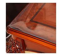 Transparent PVC Tablecloth, Oil-Resistant, Scratch-Proof Floor Protector Mat (3mm, 90x90cm) - Easy to Clean, Multi-Purpose for Office & Home Use