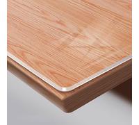 Transparent PVC Tablecloth Protector, Waterproof & Heat-Resistant Table Cover, Protective Film For Dining Room & Office, No Sharp Edges, 1.3mm/2.3mm Thick, Clear Table Protection Film For Furniture(Tr
