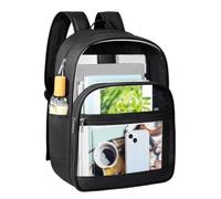 Transparent PVC Waterproof School Bag Padded Shoulder Straps Large Capacity