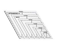 Transparent Quilting Sewing Patchwork Ruler Measuring Template Hexagon Handmade Tailor Supplies Dies for Card Making