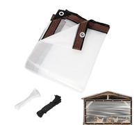 Transparent Raincoat - for Winter Horticulture with Sealing | Insulated Cover with Cable Ties, Windproof, Waterproof, Snowproof Design | T