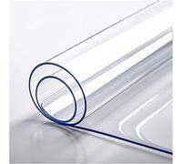 Transparent Rectangular Table Cover Waterproof PVC Table Protector for Wood Furniture Bar Pub BanquetDurable Plastic Tablecloth Clear Table Protector for Dining Tables