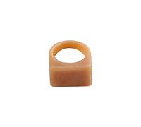 Transparent Resin Minimalist Acrylic Geometry Rings, Transparent Geometric Chunky Thumb Rings, Men Women Finger Ring(khaki)
