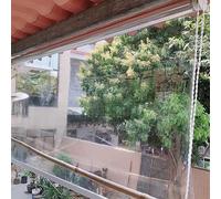 Transparent Roller Blinds,Plastic Roll Up Blind With Fitting,Thermal Insulated Dust-Proof,Rainproof Curtain,for Reception,Home Decoration(50x220cm(19.7x86.6in))