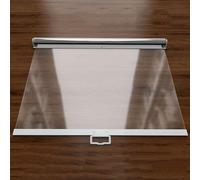 Transparent Roller Curtain Dustproof Cooling Shade Partition Screen for Freezer Display Fridge Size: 150x150cm Ideal for Home Office or Commercial Use