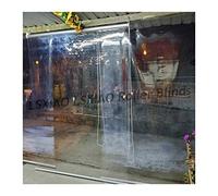 Transparent Roller Shade, Waterproof Roll up Blind, Windproof with Connector and Beaded Chain Cord for Exterior Front Porch, Pergola(1.2x2m)