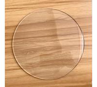 Transparent Round C Chair Mat - 90cm PVC Office Chair Mat for Hard Floors, Non-Slip Protector, 1.0mm Thick, & Clear Floor Protection, Ideal for Home & Office Use