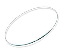 Transparent Round Glass Tabletop 8mm Thick Polished Edge Versatile for Dining Office Accent Table - 39 Inch (980mm) Premium Quality Surface
