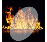 Transparent Round Tempered Glass Dining Table Top Replacement 88CM (34.6IN) Available in 28/40/60/70/80/100CM Sizes Perfect for Modern Dining Decor