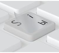 Transparent Russian Keyboard Stickers | PVC Glossy Surface, Black Cyrillic Letters for Easy Typing on Any Keyboard