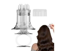Transparent Scalp Oil Applicator Transparent Dispenser with Massage Head | Hair root oil applicator for parents, at home, when travelling, in the holiday home, during the holiday trip