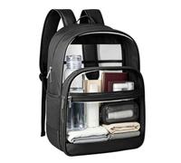 Transparent School Backpack Adjustable Waterproof PVC with