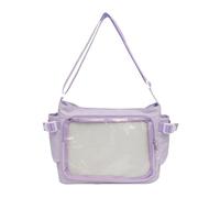 Transparent School Bag Crossbody Bags Shoulder Purse Campus Satchel For Students And Adults Who Love Anime Culture Club Activity Carry Bag