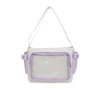 Transparent School Bag Crossbody Bags Shoulder Purse Campus Satchel For Students And Adults Who Love Anime Culture Club Activity Carry Bag