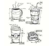 Transparent Seal DIY Handbook Scrapbook Scrapbook Finished Stamp Stamp Coffee Cup