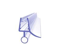 Transparent Seal Strip 2PCS 50cm 6/8MM 10/12MM PVC Transparent Shower Screen Seal Strip Bathroom Glass Door Seals Water Deflector Rubber Weatherstrip(10mm)