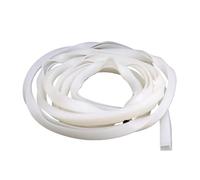 Transparent Sealing Strip 1/2/3/4/5M Translucent White Silicone Rubber Edge Strip U Section Seal Shield Encloser Inner Width 0.5-10mm(3x7x12mm,5.0 Meters)