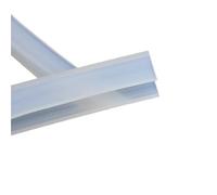 Transparent Sealing Strip 1M Silicone Rubber U Shape Seal Strip Solid Gasket Window Car Door Shower Frameless Glass Edge Weatherstrip Soft Protect(3 x 6 x 10 mm)