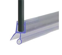 Transparent Sealing Strip 2Pcs Shower Door Seal Bath Strip Or Screens Doors 6/8/10/12mm Glass Seals Gaps Home Improvement(6mm)