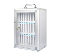 Transparent Secure Mobile Phone Storage Cabinet - Numbered Locking Locker for Schools Factories & Exams - Reliable Safe Deposit Box for Work & Events