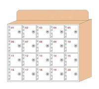 Transparent Secure Phone Storage Box - Lockable nizer for Factory Staff & Students - 20 Pack - Ideal Solution for Phone Safety & nization